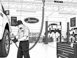 Coiled PU (Polyurethane) Air Line Hose by JPI