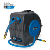 Pro Series Compact Hose Reel - shows hose stop and guard 